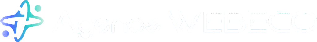 Logotype Principal Blanc Agence WEBECO