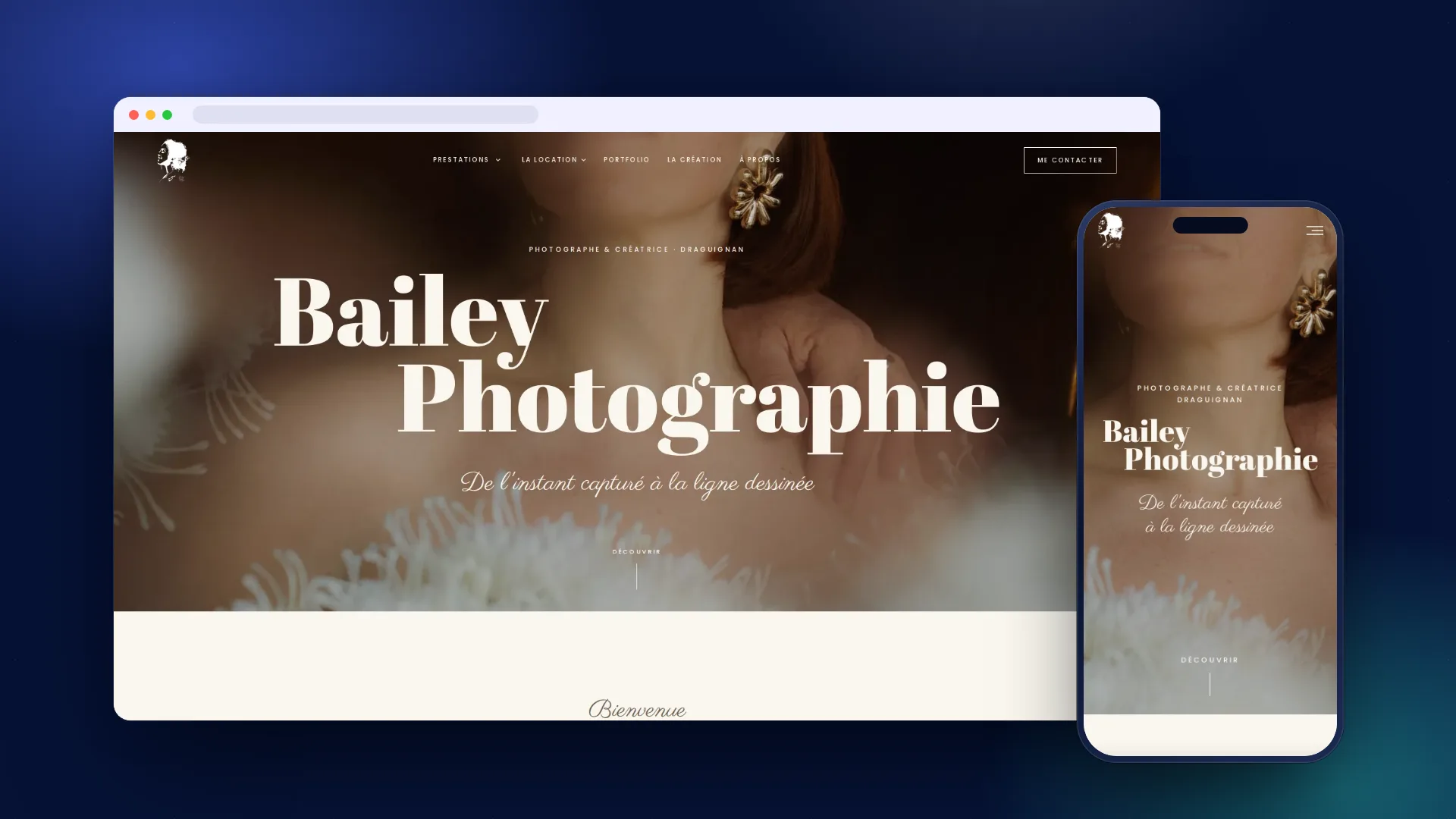 Bailey Photographie — Site de Bailey Photographie sur ordinateur et sur mobile
